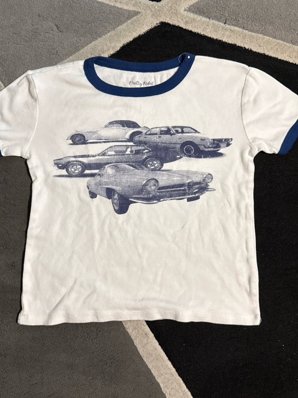 Kids Classic Car Graphic Ringer Tee